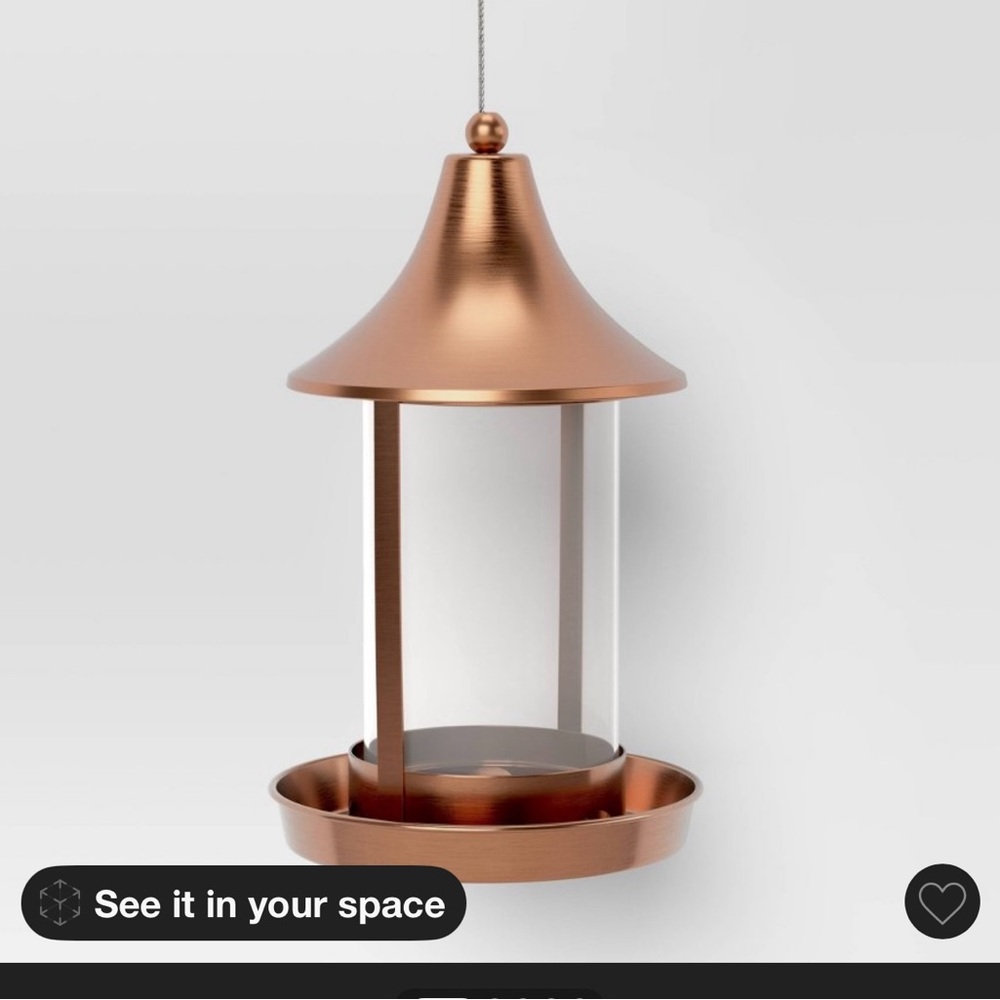 Threshold Copper bird feeder